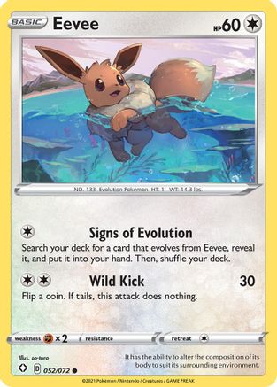 Eevee 052/072  Shining Fates