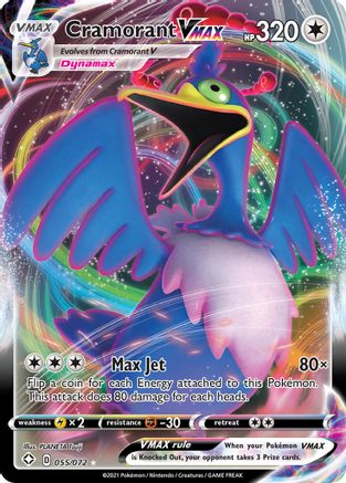 Cramorant VMAX 055/072  - Holofoil Shining Fates