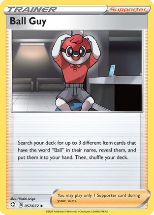 Ball Guy 057/072  - Reverse Holofoil Shining Fates