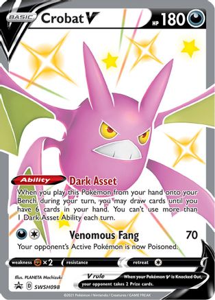 Crobat V SWSH098  - Holofoil SWSH Sword & Shield Promo Cards