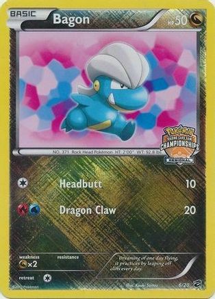 Bagon (Regional Championships) 006/20  - Holofoil League & Championship Cards