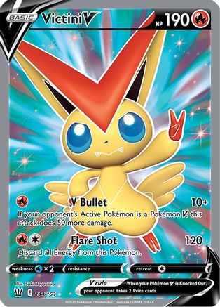 Victini V (Full Art) 144/163 - Holofoil Battle Styles