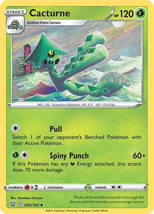 Cacturne 005/163 - Reverse Holofoil Battle Styles