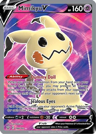 Mimikyu V (Full Art) 148/163 - Holofoil Battle Styles