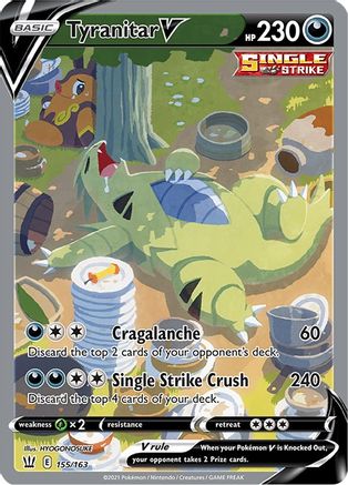 Tyranitar V (Alternate Full Art) 155/163 - Holofoil Battle Styles