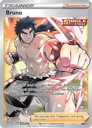 Bruno (Full Art) 158/163 - Holofoil Battle Styles