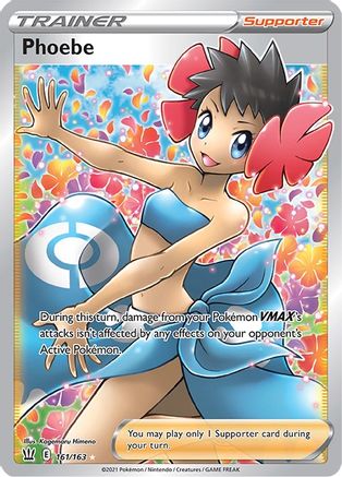 Phoebe (Full Art) 161/163 - Holofoil Battle Styles