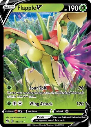Flapple V 018/163 - Holofoil Battle Styles