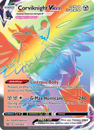 Corviknight VMAX (Secret) 171/163 - Holofoil Battle Styles