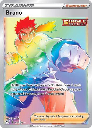 Bruno (Secret) 172/163 - Holofoil Battle Styles