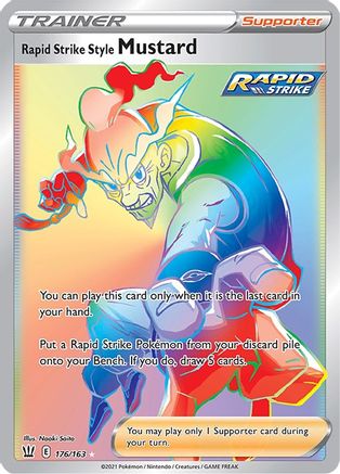 Rapid Strike Style Mustard (Secret) 176/163 - Holofoil Battle Styles