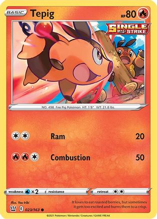 Tepig 023/163 - Reverse Holofoil Battle Styles