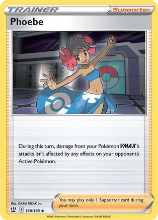 Phoebe 130/163 - Reverse Holofoil Battle Styles