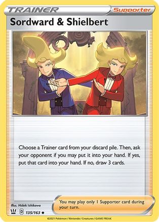 Sordward & Shielbert 135/163 - Reverse Holofoil Battle Styles
