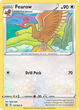 Fearow 112/163 - Reverse Holofoil Battle Styles