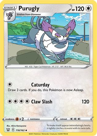 Purugly 116/163 Battle Styles