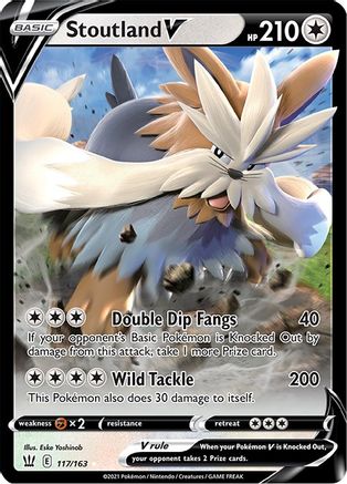 Stoutland V 117/163 - Holofoil Battle Styles
