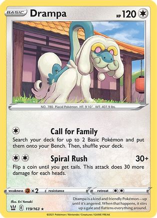 Drampa 119/163 - Reverse Holofoil Battle Styles