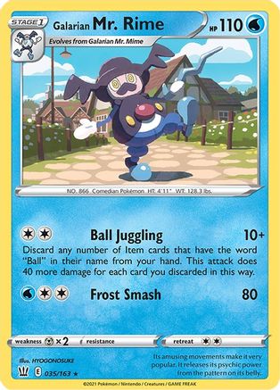 Galarian Mr. Rime 035/163 Battle Styles