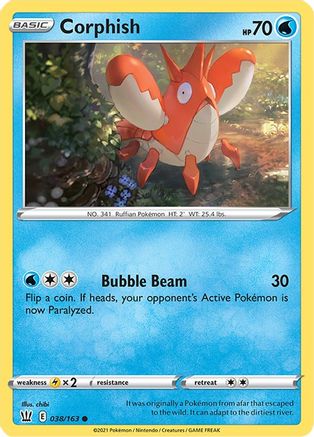 Corphish 038/163 - Reverse Holofoil Battle Styles