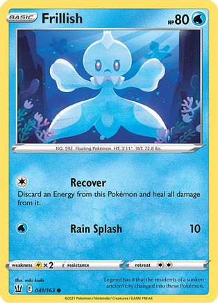 Frillish 041/163 - Reverse Holofoil Battle Styles
