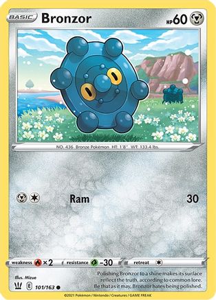 Bronzor 101/163 - Reverse Holofoil Battle Styles