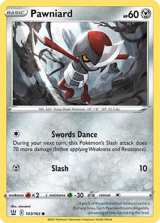Pawniard 103/163 - Reverse Holofoil Battle Styles