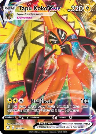 Tapu Koko VMAX 051/163 - Holofoil Battle Styles