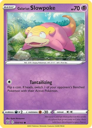 Galarian Slowpoke 054/163 - Reverse Holofoil Battle Styles