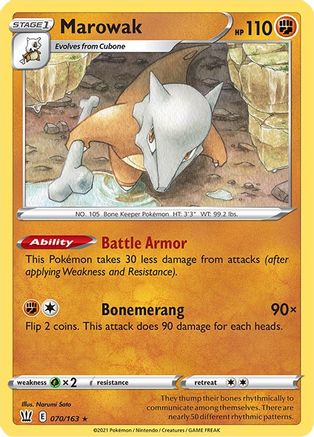 Marowak 070/163 Battle Styles