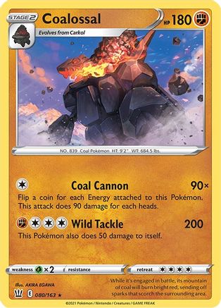 Coalossal 080/163 - Reverse Holofoil Battle Styles