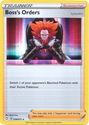 Boss's Orders 058/072  - Holofoil Deck Exclusives