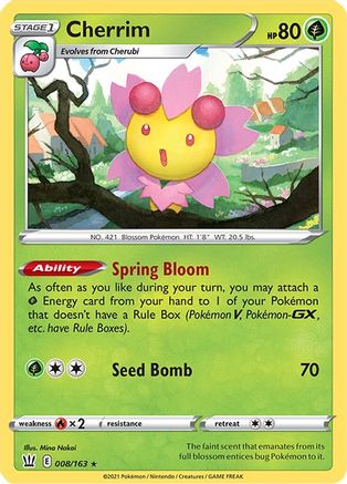 Cherrim 008/163  Deck Exclusives