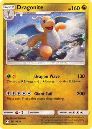 Dragonite (Cosmos Holo) 096/149  - Holofoil Miscellaneous Cards & Products