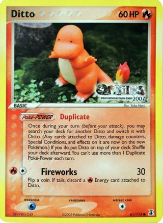 Ditto (Origins International Game Expo 2007) 061/113  Nintendo Promos