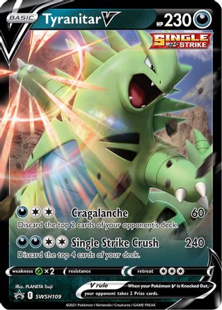 Tyranitar V SWSH109  - Holofoil SWSH Sword & Shield Promo Cards