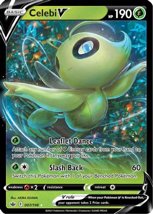Celebi V 007/198 - Holofoil Chilling Reign