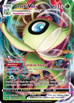 Celebi VMAX 008/198 - Holofoil Chilling Reign