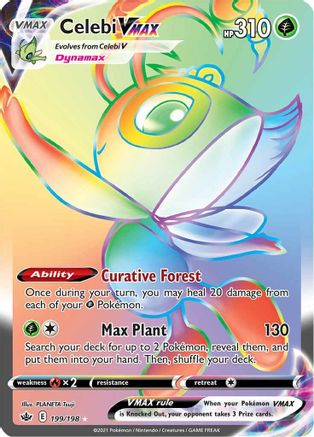 Celebi VMAX (Secret) 199/198 - Holofoil Chilling Reign