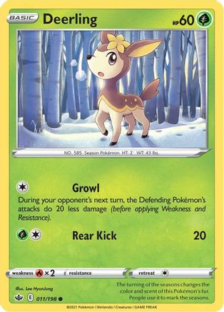 Deerling 011/198 - Reverse Holofoil Chilling Reign