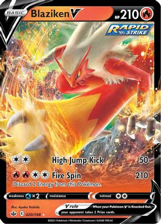 Blaziken V 020/198 - Holofoil Chilling Reign