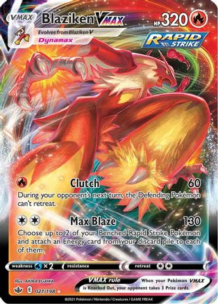 Blaziken VMAX 021/198 - Holofoil Chilling Reign
