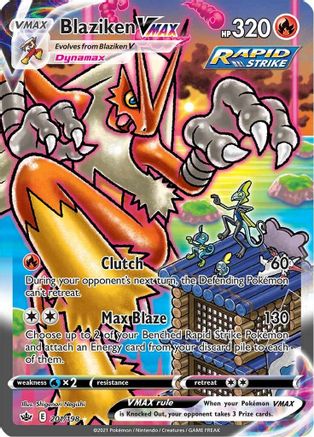 Blaziken VMAX (Alternate Art Secret) 201/198 - Holofoil Chilling Reign