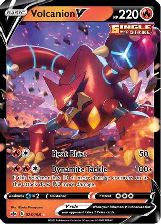 Volcanion V 025/198 - Holofoil Chilling Reign