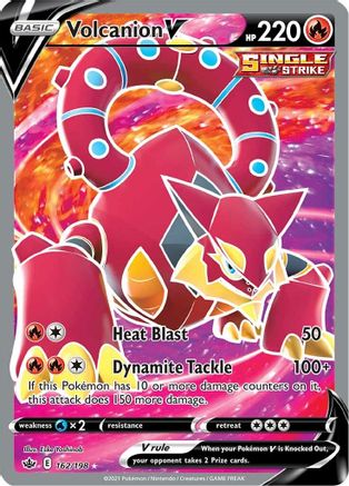 Volcanion V (Full Art) 162/198 - Holofoil Chilling Reign