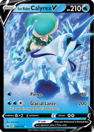 Ice Rider Calyrex V 045/198 - Holofoil Chilling Reign