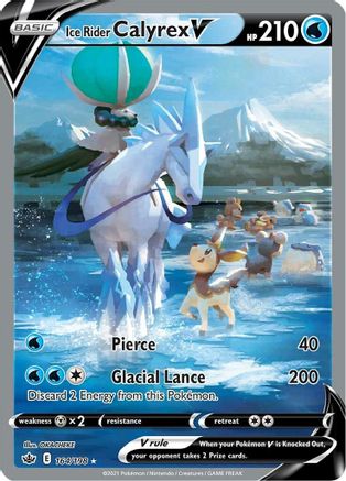 Ice Rider Calyrex V (Alternate Full Art) 164/198 - Holofoil Chilling Reign