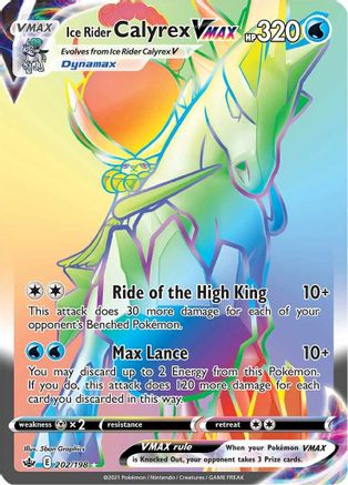 Ice Rider Calyrex VMAX (Secret) 202/198 - Holofoil Chilling Reign