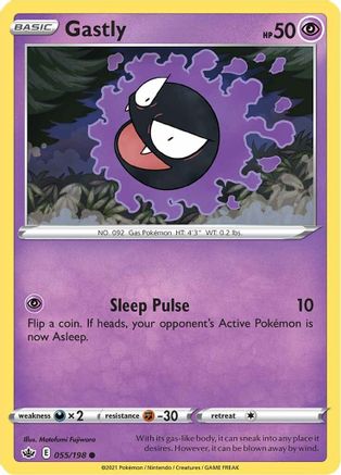 Gastly 055/198 - Reverse Holofoil Chilling Reign