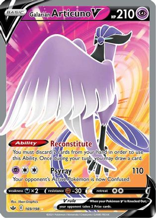 Galarian Articuno V (Full Art) 169/198 - Holofoil Chilling Reign